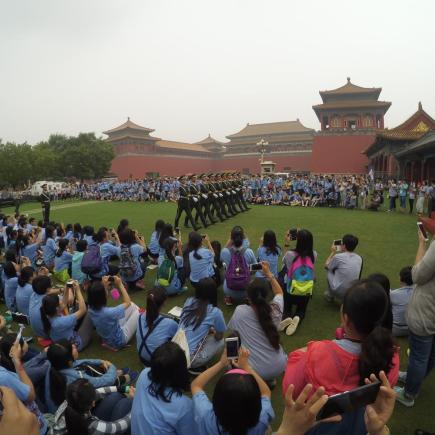 Visit of the national flag guards