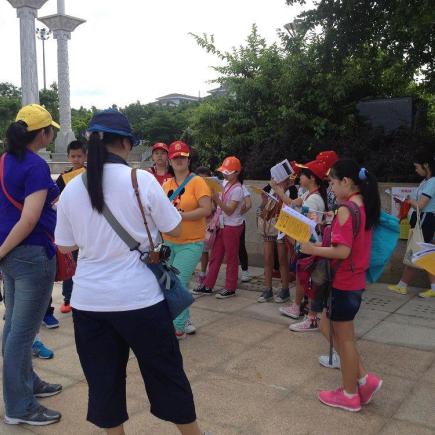 Student were visiting Academician Square