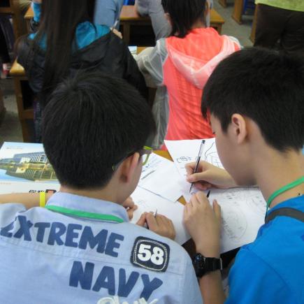 Students attended a class in training school