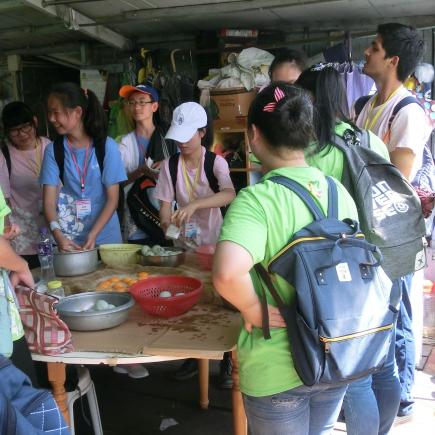 Students were visiting Tai O