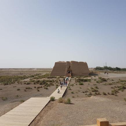 Students were visiting Yumen Pass