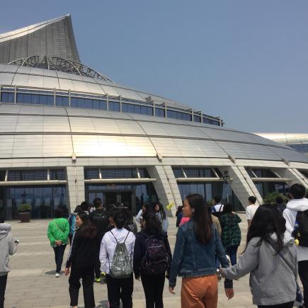 学生参访中国港口博物馆