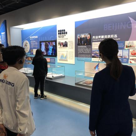 学生参访青岛奥帆博物馆