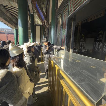 學生參訪瀋陽故宮博物院，認識清代宮殿建築群及了解滿族文化